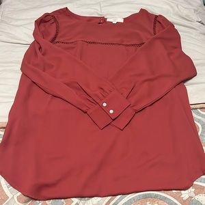 Loft long sleeve blouse size 20